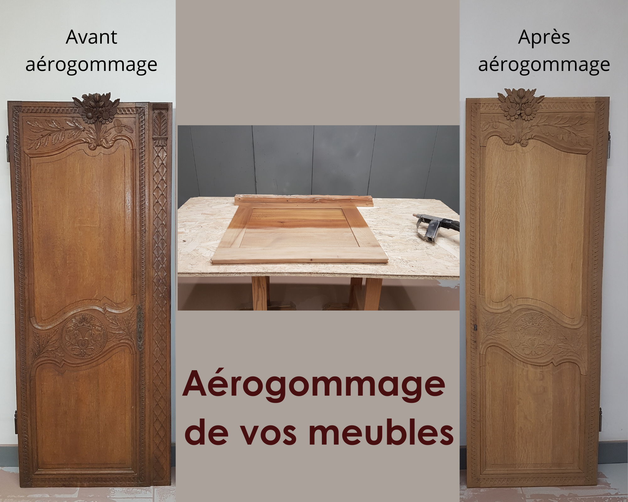 Aérogommage de vos meubles