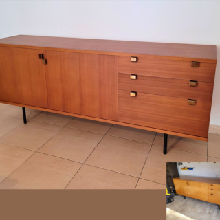 Buffet 1960 restauré avant/après