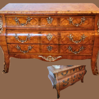 Commode Louis XV marquetée restaurée
